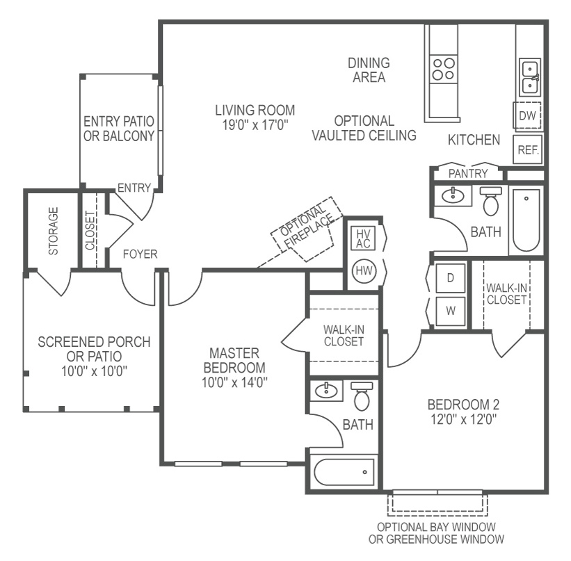Beautiful and spacious 2 bedroom 2 bathrooms unit with updated kitchen and eat-in dining room.